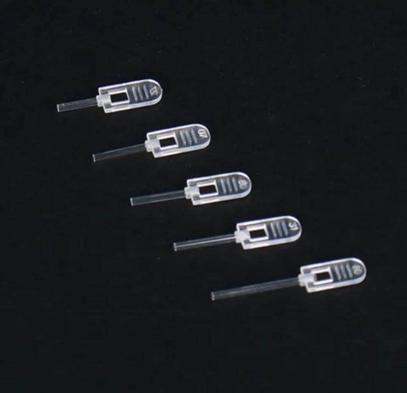 5μL - 10μL - 15μL ガラスキャピラリーチューブ グリップ付き